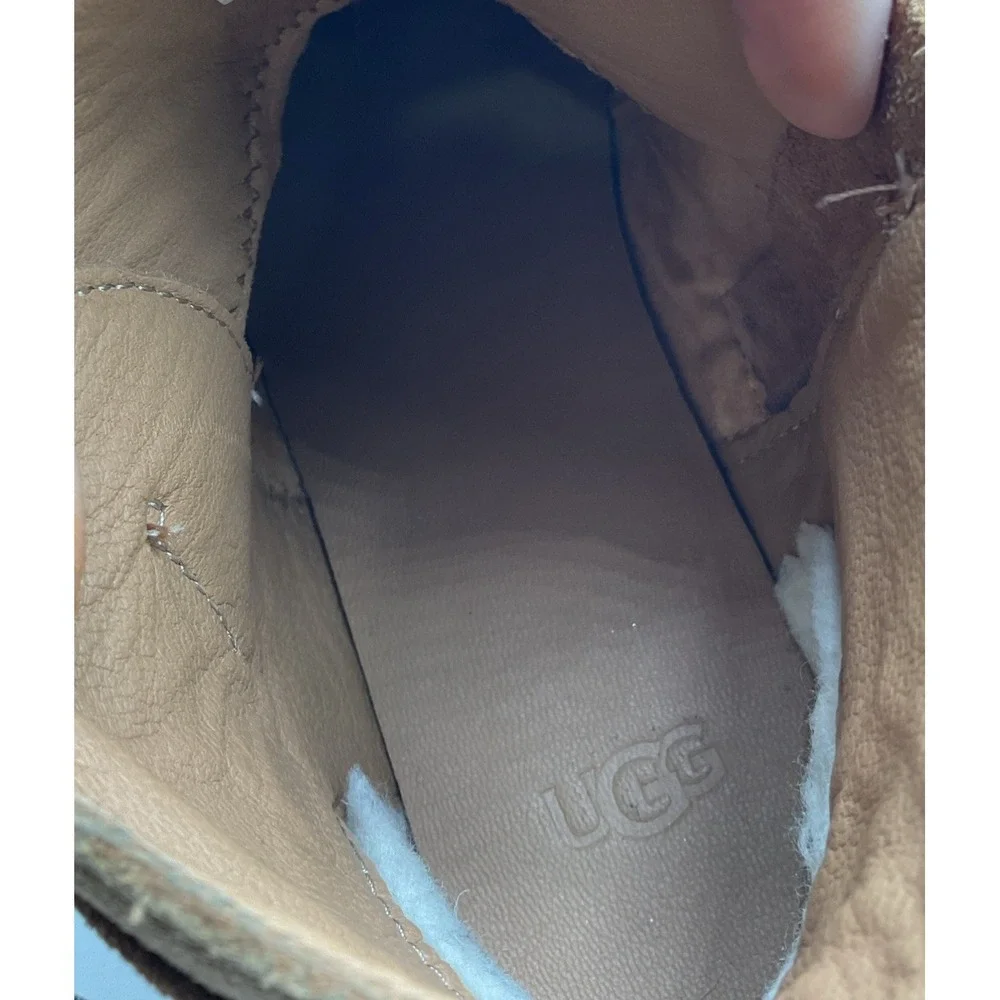 UGG Rianne boots in a chestnut suede Strappy Casual Fall Winter Size 8.5 Women's